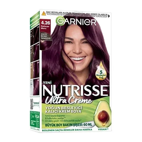 Garnier Nutrisse Pflegende Permanente Haarfarbe, 160 ml