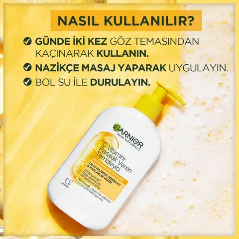 Garnier غارنييه فيتامين سي منظف ومفتح للبشرة 250 مل