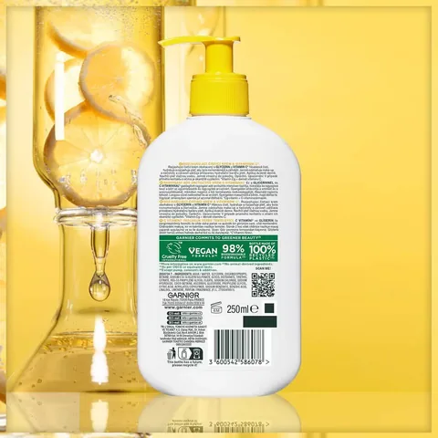 Garnier غارنييه فيتامين سي منظف ومفتح للبشرة 250 مل
