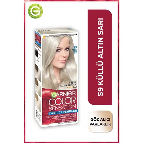 Coloration Cheveux Garnier Color Sensation S9 Blond Platine Cendré