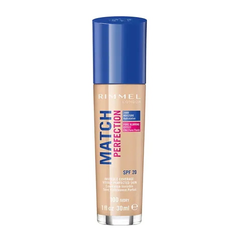 Rimmel London كريم أساس ماتش بيرفيكشن من ريميل لندن، 100 عاجي