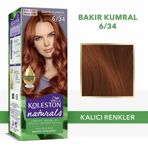 Wella Koleston Naturals Hair Dye Striking Copper 6/34