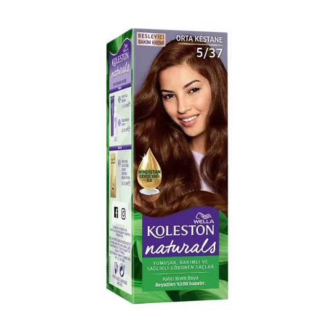 Краска для волос Wella Koleston Naturals 5/37 средний каштан