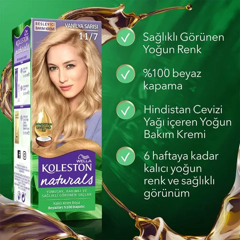 Краска для волос Wella Koleston Naturals 11/7 ванильный блонд