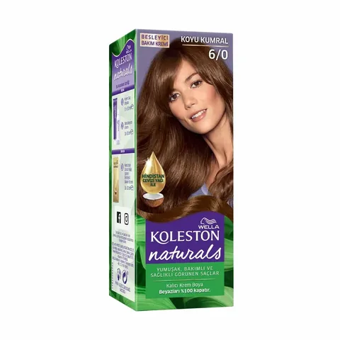 Краска для волос Wella Koleston Naturals 6/0 темный блондин
