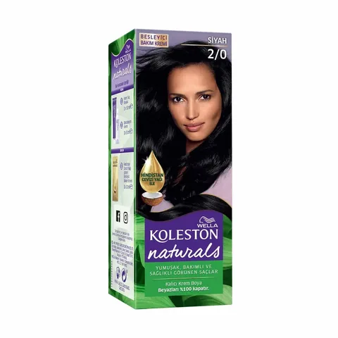 Краска для волос Wella Koleston Naturals 2/0 черный