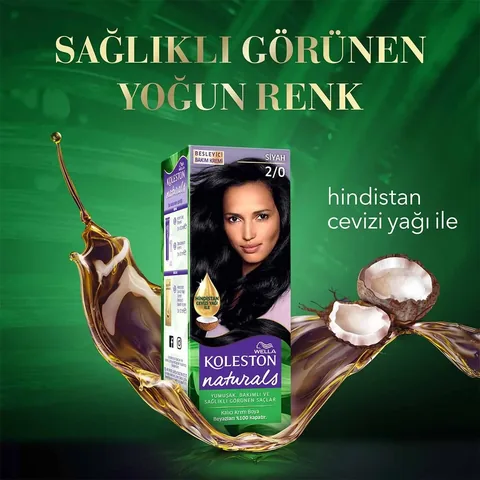 Wella Koleston Naturals Haarfarbe 2/0 Schwarz
