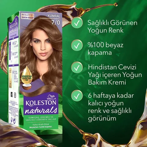 Краска для волос Wella Koleston Naturals 7/0 блондин