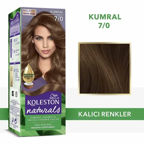 Краска для волос Wella Koleston Naturals 7/0 блондин