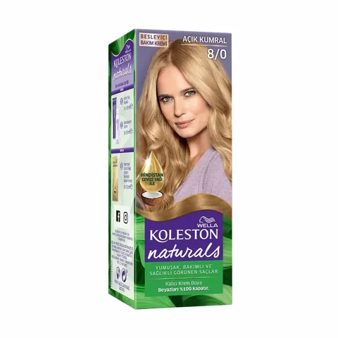 Краска для волос Wella Koleston Naturals 8/0 светлый блондин