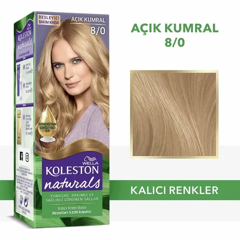 Wella Koleston Naturals Hair Dye 8/0 light Blonde