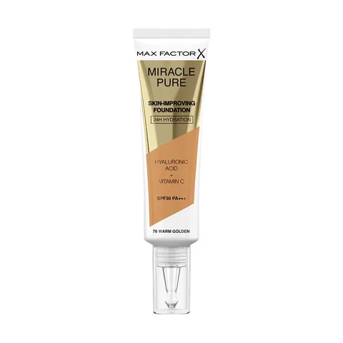 Max Factor ماكس فاكتور ميراكل بيور فاونديشن دافئ ذهبي 76