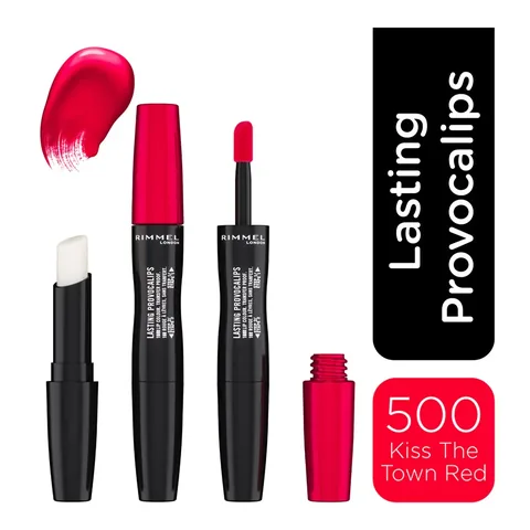 Rimmel London Provocalips Liquid Lipstick Kiss The Town Red 500