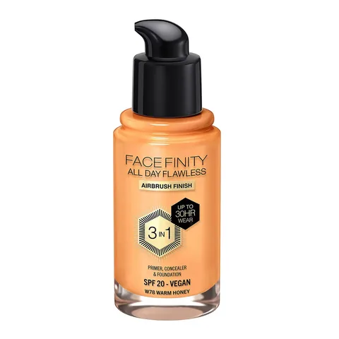 Max Factor Facefinity 3-in-1 Foundation SPF 20, Warm Honey
