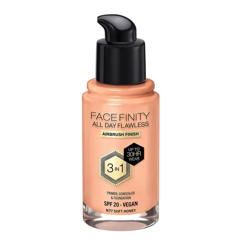 Max Factor Facefinity 3-in-1 Foundation SPF 20, Nr. 77 Soft Honey