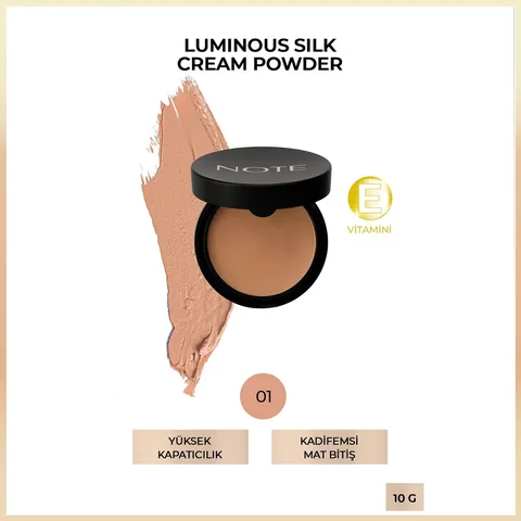 Note Luminous Silk Cream Pudra 01 beige