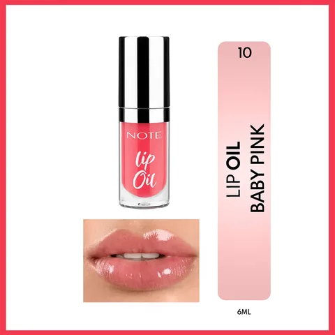 Note Lip Oil Moisturizing And Shining Lip Care Oil 10 baby Pink Pink