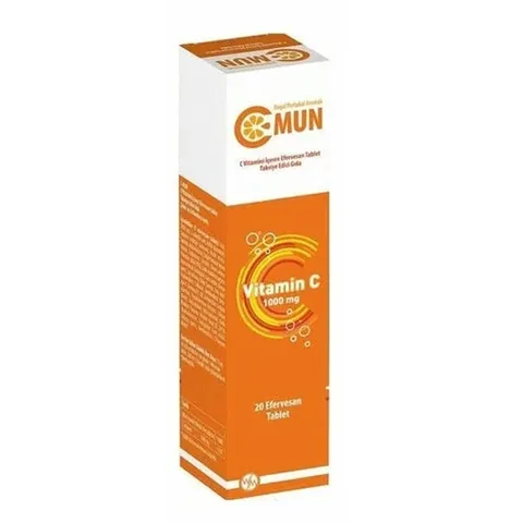 C-Mun 1000 mg Brausetabletten Vitamin C - 20 Tabletten