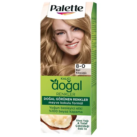 Palette Naturfarben Haarfarbe 8-0 Honig-Schaum