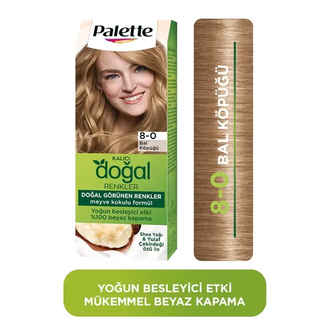 Palette باليت صبغة شعر طبيعية دائمة 8-0 عسلي فوم