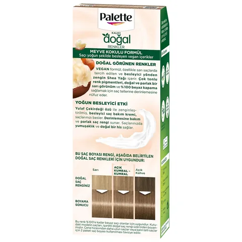 Palette Naturfarben Haarfarbe 8-16 Aschblond, Angereicherte Formel