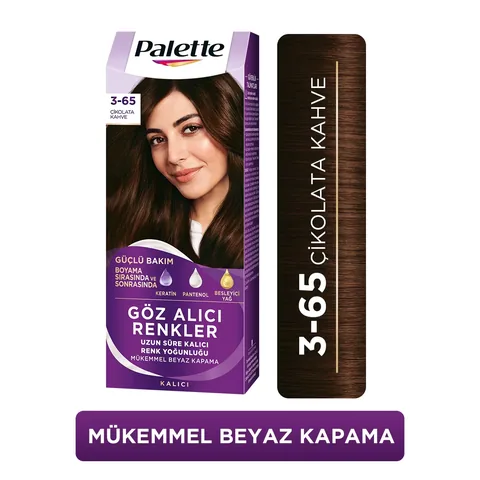 Palette لوحة ألوان جذابة لصبغ الشعر 3-65 بني شوكولاتة