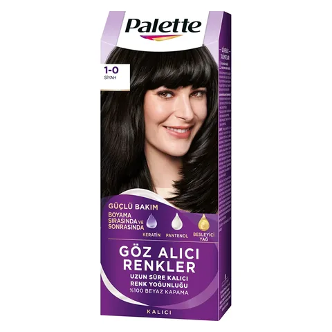 Haarfärbe-Palette 1-0 Schwarz von Eye-Catching