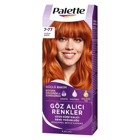 Palette 7-77 Intensiv Kupfer Haarfarbe mit Glanz und Pflege