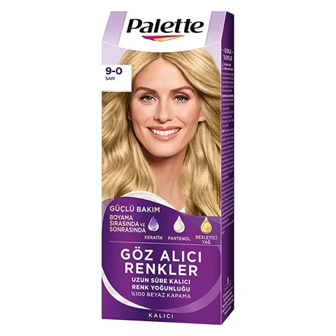 Vibrant Palette Haarfarbe 9-0 Blond mit Keratin & Glanz