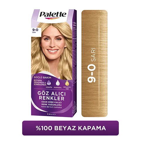 Palette لوحة ألوان جذابة لصبغ الشعر 9-0 أشقر