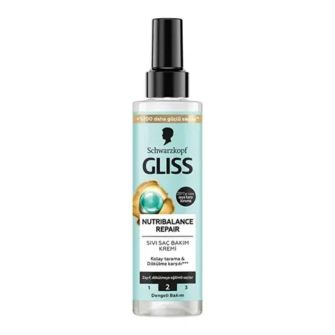 Gliss بلسم جليس نوتريبالانس السائل لإصلاح الشعر 200 مل مضاد لتساقط الشعر