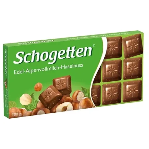 Schogetten شوكولاتة شوجيتن بالحليب والبندق 100 غرام