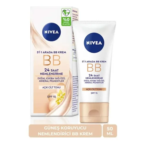 Nivea 24 Hours Moisturizing BB Krem Spf 15 50 ml