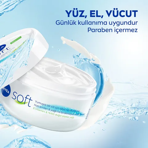 Крем для лица Nivea Soft Увлажняющий 300 мл