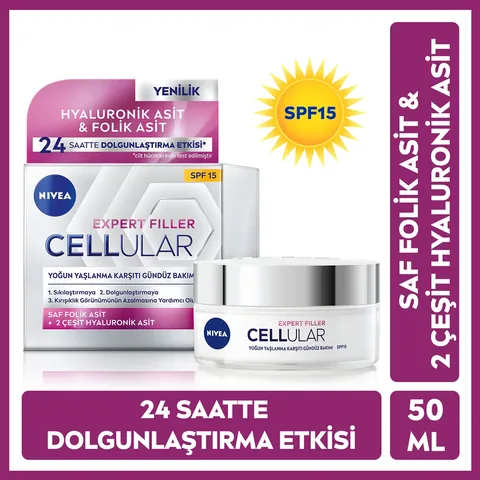 Крем для лица Nivea Cellular Filler Антивозрастной дневной с SPF 15 50 мл
