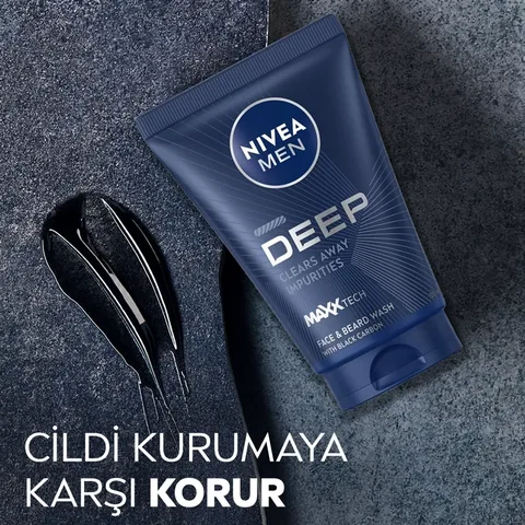Гель для умывания лица и бороды Nivea Deep Dimension 100 мл