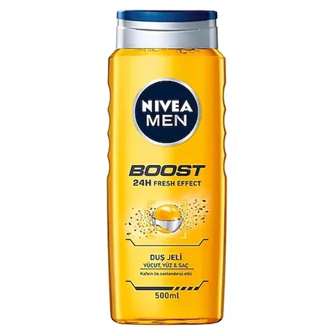 Зарядитесь свежестью: Nivea Men Boost 24h Гель для душа