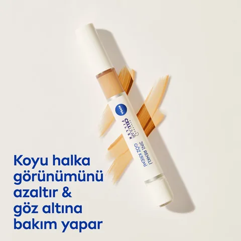 NIVEA كريم نيفيا للعناية بالعين وإخفاء الهالات السوداء بحمض الهيالورونيك وحشو الخلايا 15 مل لون متوسط