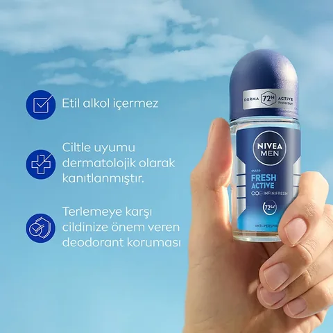 NIVEA مجموعة نيفيا فريش رول أون 50 مل ورول أون 25 مل