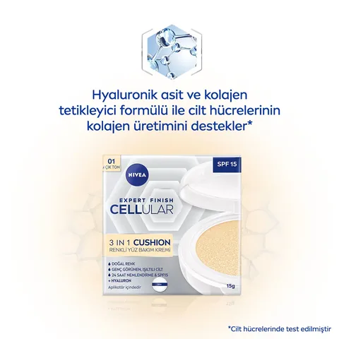 Крем для лица Nivea Cellular Expert Finish 3 в 1 тональный светлый 01 15 мл
