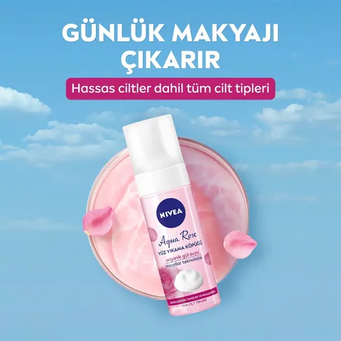 Nivea Aqua Rose Face Wash Foam 150 ml
