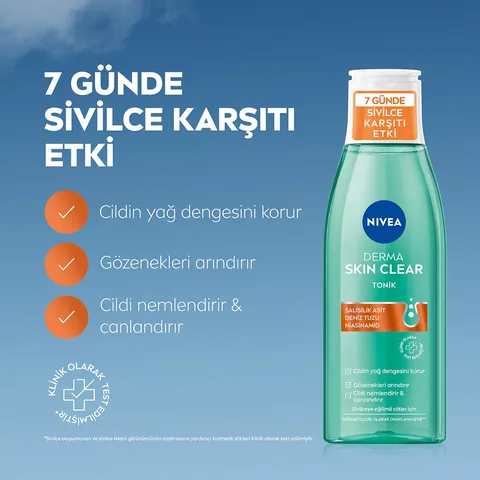 Добейтесь чистой кожи: Nivea Derma Skin Clear Тоник 200 мл