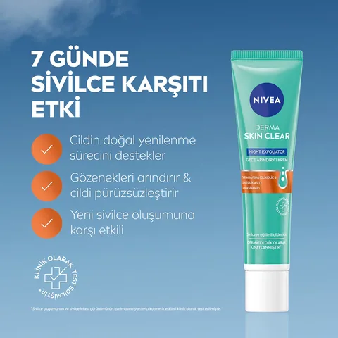 NIVEA كريم نيفيا ديرما سكين كلير الليلي المنقي للبشرة 40 مل