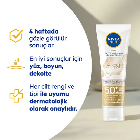 Крем для загара Nivea Sun Luminous630 против пятен SPF 50 40 мл