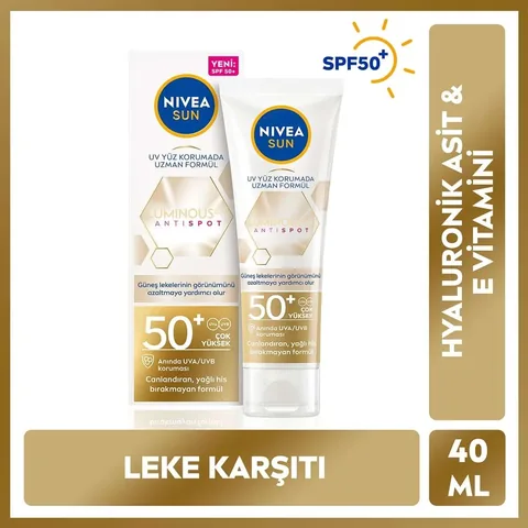 Крем для загара Nivea Sun Luminous630 против пятен SPF 50 40 мл