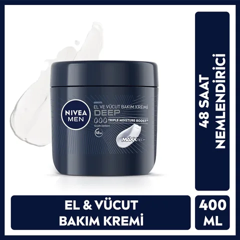 Ощутите 48 часов увлажнения с Nivea Men Deep Cream