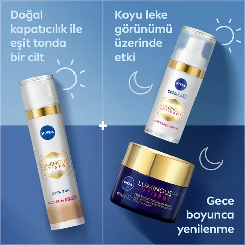 Nivea Luminous 630 Anti Spot Spf 30 CC Cream Medium Tone 40 ml
