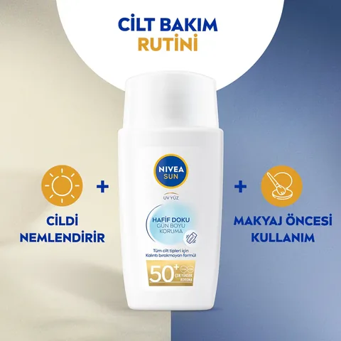 Nivea Sun Spf 50 Light Texture Sun Protection Cream 40 ml