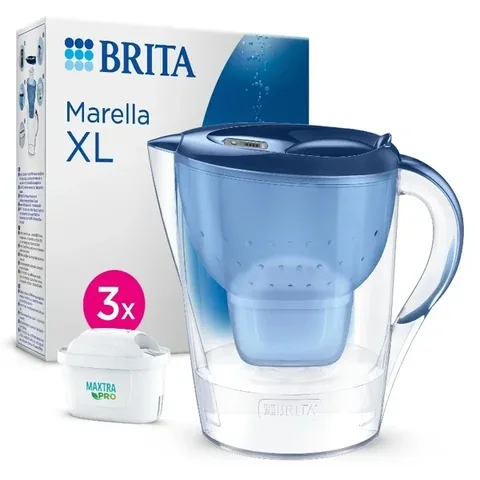 Brita Marella XL Wasserfilterkanne - Blau, 3,5L
