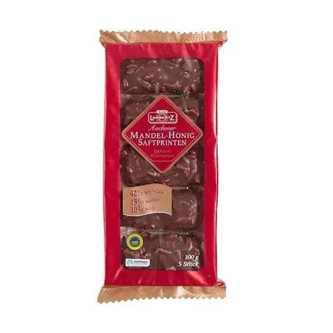 Lambertz 100g Schokoladensnack mit Mandeln und Honig